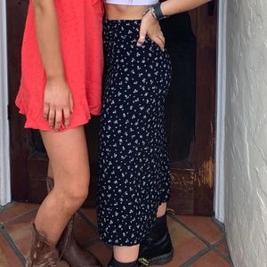 Brandy Melville spain midi maxi floral skirt